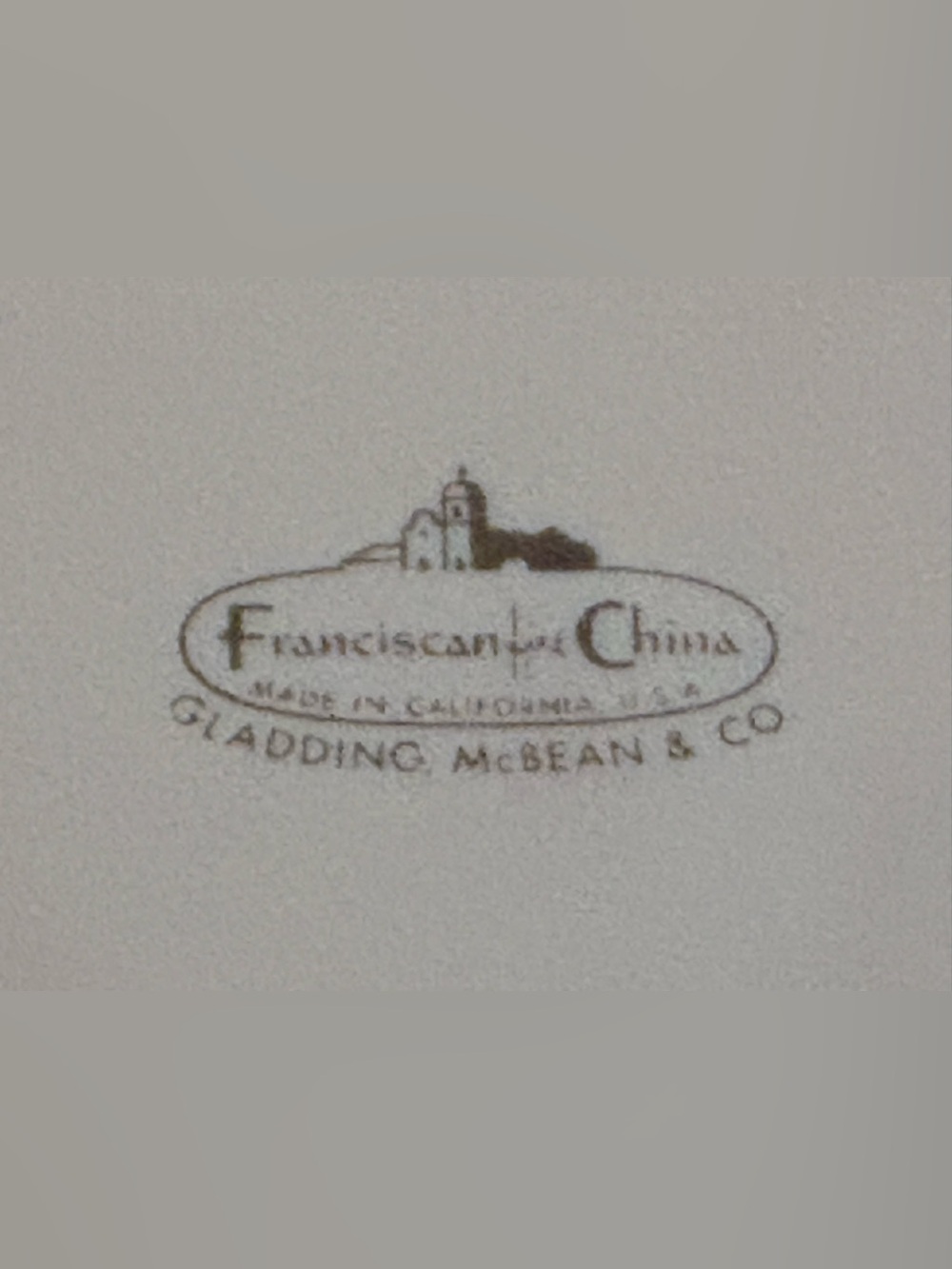 VTG Franciscan Fine China “Magnolia” Platinum Band 8-3/4 in MCM Serving Bowl - Picture 4 of 8